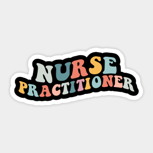 Nurse Practitioner Retro Nursing Healthcare Sticker